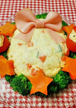 クリスマス♡簡単！リースなポテトサラダ★-レシピのメイン写真