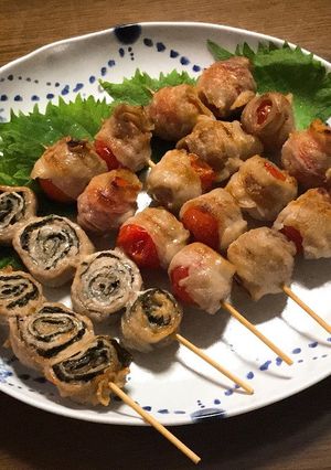 ミニトマトの豚巻き串焼き-レシピのメイン写真