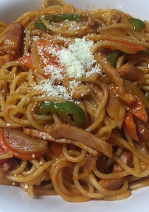 焼きスパ風ナポリタンスパゲッティ-レシピのメイン写真