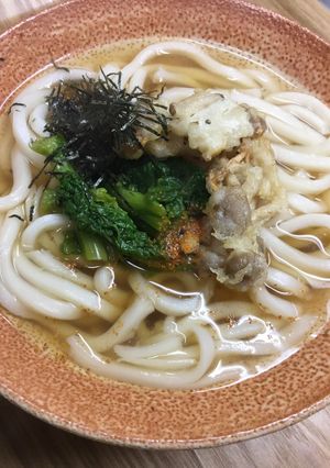 菜の花のうどん-レシピのメイン写真