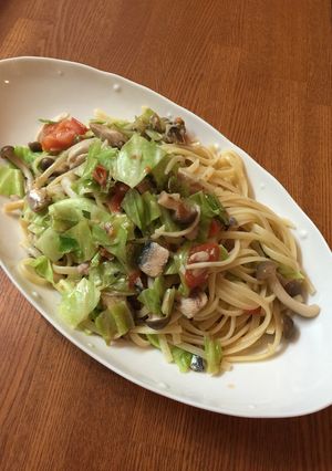 時短♬ 鰯とキャベツのオイルパスタ-レシピのメイン写真