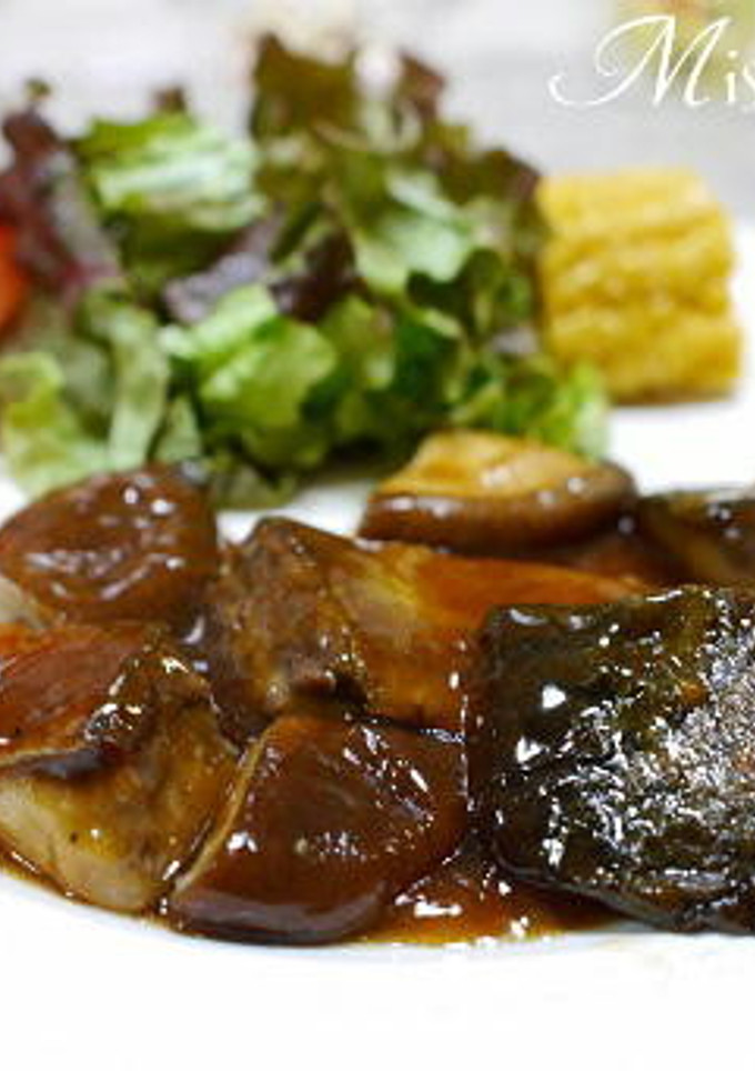 鯖と椎茸のオイスターソース炒めあん-レシピのメイン写真