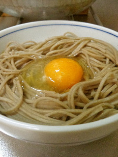 最速の釜玉そば-レシピのメイン写真