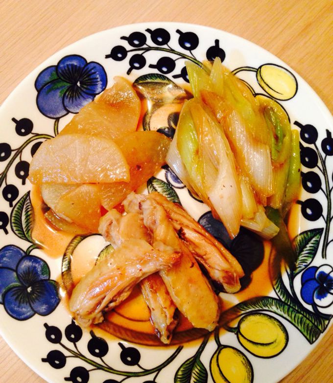 鶏手羽中と大根と長ネギのトロ照煮-レシピのメイン写真