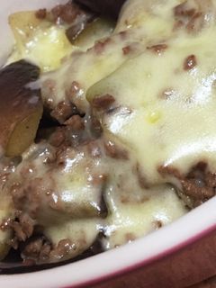 ナスのひき肉チーズ焼き-レシピのメイン写真