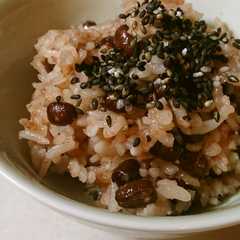 รูปของ もち米無しで "お赤飯 "作りました!!