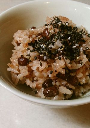 もち米無しで "お赤飯 "作りました!!-レシピのメイン写真
