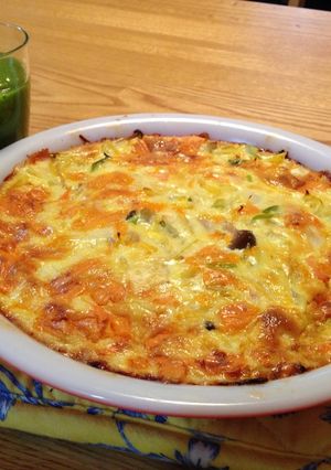 鍋の残り野菜で キッシュとスムージー-レシピのメイン写真