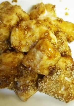 お弁当に、簡単ごまチキン照り焼き-レシピのメイン写真