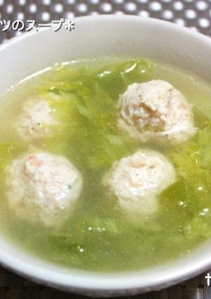 ＊鶏団子とキャベツのスープ＊-レシピのメイン写真