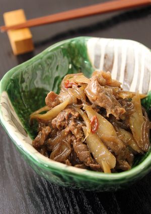 お弁当に牛ごぼう煮-レシピのメイン写真