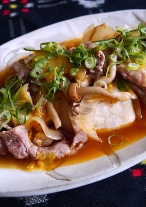 ボリューム満点☆豚キムチ豆腐煮-レシピのメイン写真