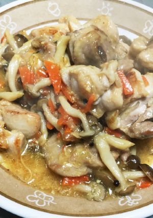 鶏肉としめじとにんじんの味噌炒め-レシピのメイン写真