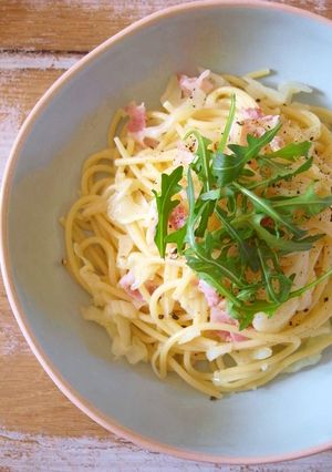 キャベツなスパゲティー＊麺つゆベーコン編-レシピのメイン写真