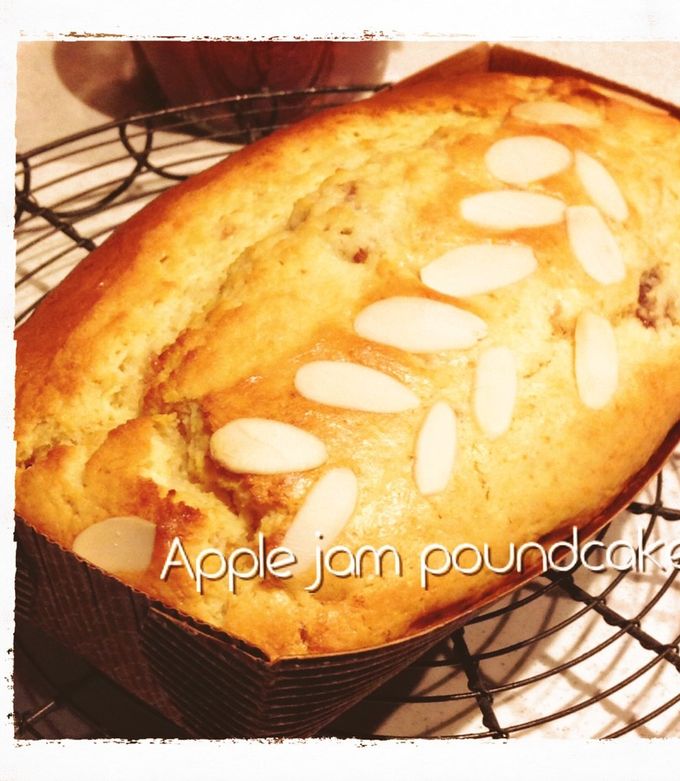 混ぜるだけ♪りんごジャムでパウンドケーキ-レシピのメイン写真