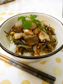 にじゃこんぶと鶏ごぼうのホッと丼-レシピのメイン写真