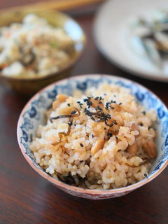 煎り大豆と桜えびの玄米ご飯-レシピのメイン写真