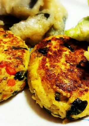 ふわふわ♪肉無し豆腐ハンバーグ-レシピのメイン写真
