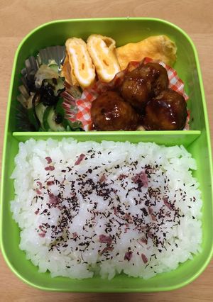 中学生のお弁当→残り物で-レシピのメイン写真