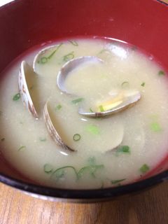 簡単!あさりのお味噌汁-レシピのメイン写真