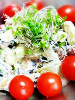 ひじきとミックスビーンズのごまマヨサラダ-レシピのメイン写真