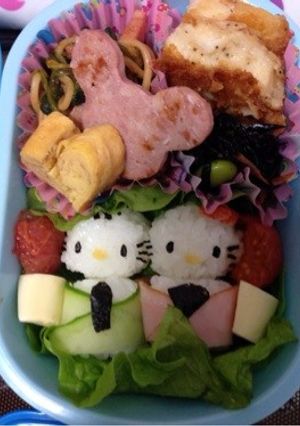 キティ♡ダニエル ひな祭り 弁当-レシピのメイン写真