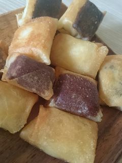 あまった春巻きの皮・餅でパリッと餅チョコ-レシピのメイン写真