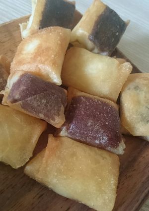 あまった春巻きの皮・餅でパリッと餅チョコ-レシピのメイン写真
