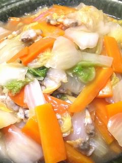 浅蜊と白菜の炒め物-レシピのメイン写真