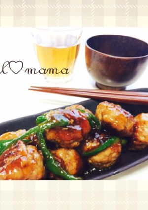 ポン酢で豚ひき肉の肉団子~甘酢あん~-レシピのメイン写真