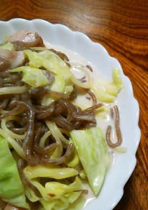 ダイエット中に糸こんにゃくスープパスタ-レシピのメイン写真