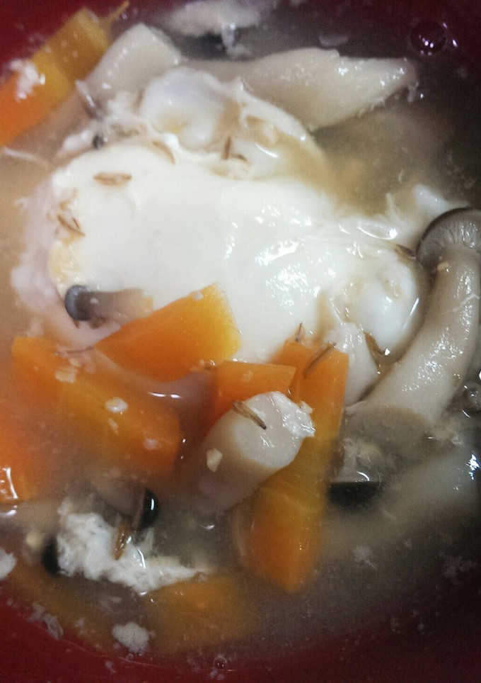 しめじとたまごの味噌汁-レシピのメイン写真