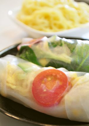 簡単☆夏野菜の生春巻き冷し中華-レシピのメイン写真