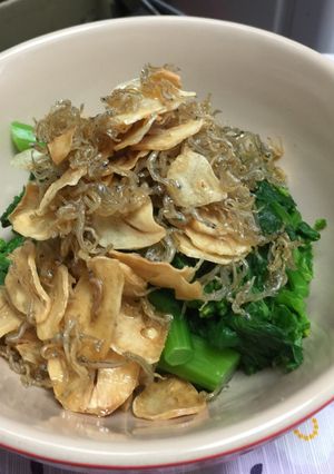 菜の花のガーリックちりめん和え-レシピのメイン写真
