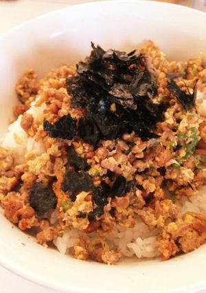 ランチに^ ^簡単で美味しい納豆丼-レシピのメイン写真