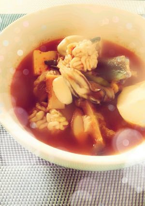 韓国牡蠣入りスンドゥブチゲ-レシピのメイン写真