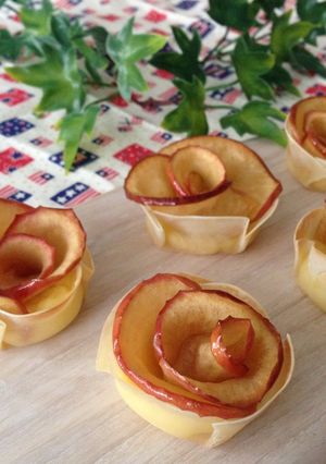 工程写真付き◎餃子の皮でアップルパイ-レシピのメイン写真
