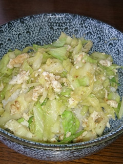 一人ランチに簡単キャベツ丼-レシピのメイン写真