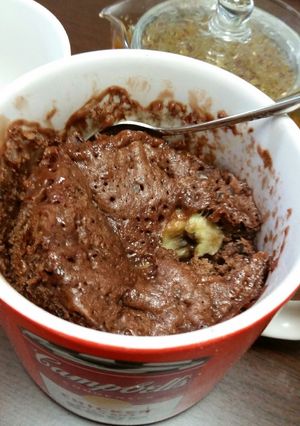 バナナの入った蒸しチョコマグケーキ-レシピのメイン写真