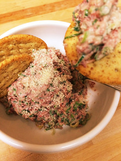 コンビーフと青ねぎのわさびマヨ和え-レシピのメイン写真