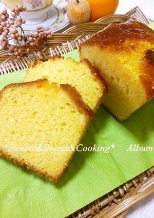 オレンジ風味いっぱいのパウンドケーキ♪-レシピのメイン写真