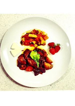 ▼鶏肉の赤ワイン煮♡-レシピのメイン写真