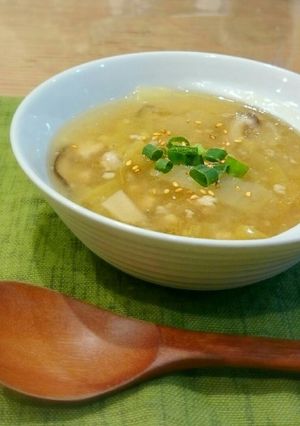 とろ旨♡白菜と鶏挽肉の中華スープ♡-レシピのメイン写真