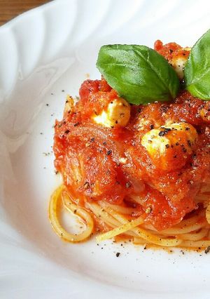 簡単♡ツナとクリームチーズのトマトパスタ-レシピのメイン写真