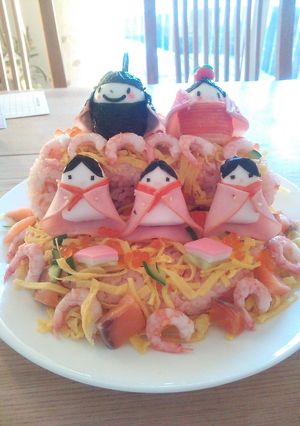 ひな壇寿司-レシピのメイン写真