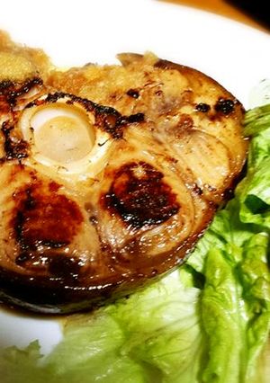まぐろステーキ干物(テール）ソテー-レシピのメイン写真