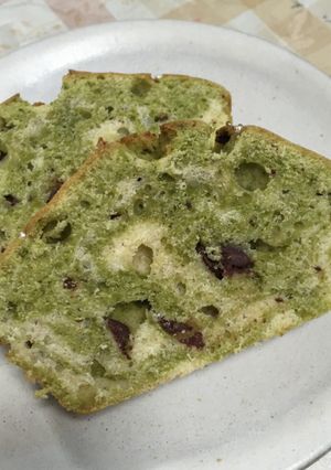 チョコ入り抹茶マーブルパウンドケーキ-レシピのメイン写真