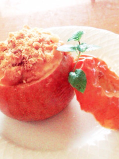 焼き林檎カップののチーズケーキ-レシピのメイン写真