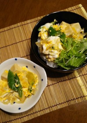 凍み豆腐･スナップえんどう豆の卵とじ♪-レシピのメイン写真