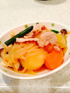 簡単☆我が家のすき焼きのたれで肉じゃが-レシピのメイン写真